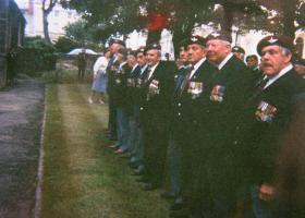 Veterans of 12th (Yorks) Parachute Battalion gather for a reunion in Scarborough, mid 1990s.