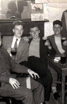 Members from 23 Parachute Field Ambulance in an Aldershot pub, c1959.