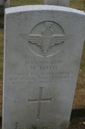 Lance Corporal William Boyd's Grave