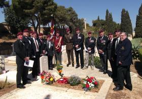 Dedication of the new headstone for Pte Alan Walton, 11:00 hrs Friday 12 April, Pembroke Cemetery, Malta.