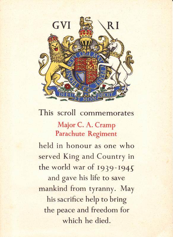 Commemoration Scroll