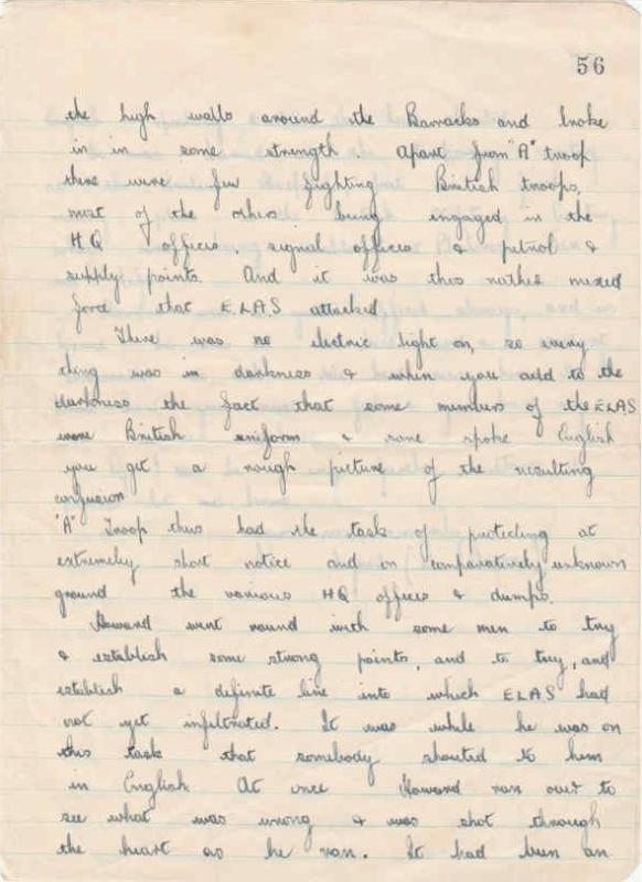 OS OS Letter from a Major Duncan to Howard's Father explaining the circumstances of his demise_Page2