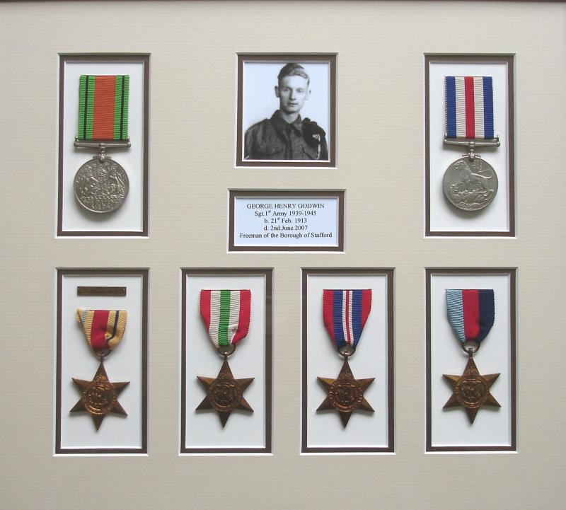 OS George H Godwin medal set