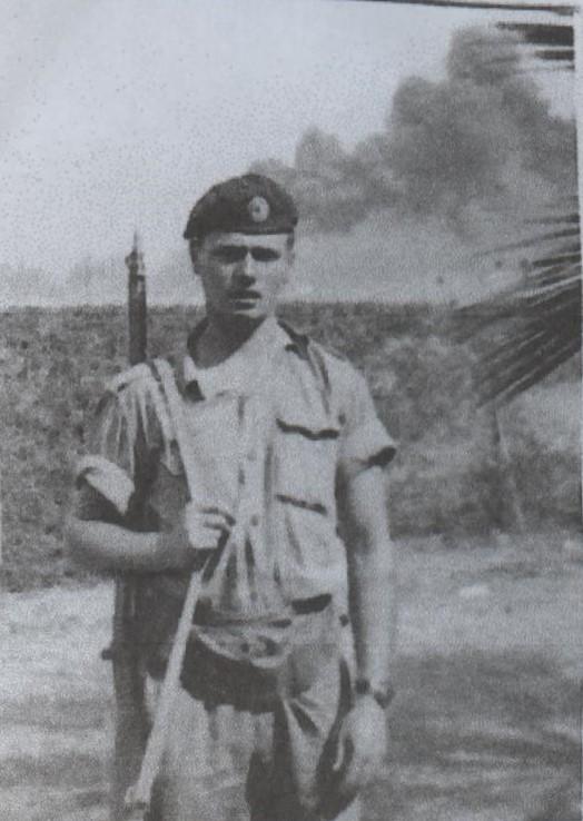 Sapper Brian Guest in Khaki drill