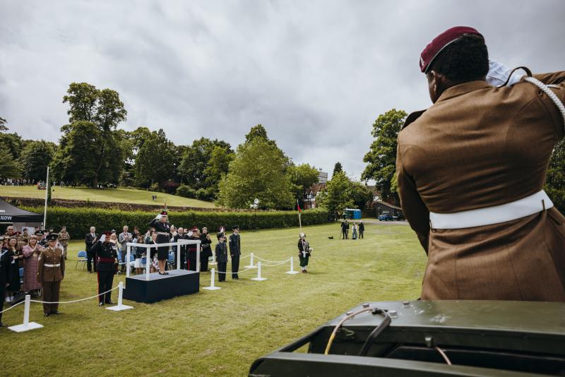 OS Lord Lt taking the salute June 2024