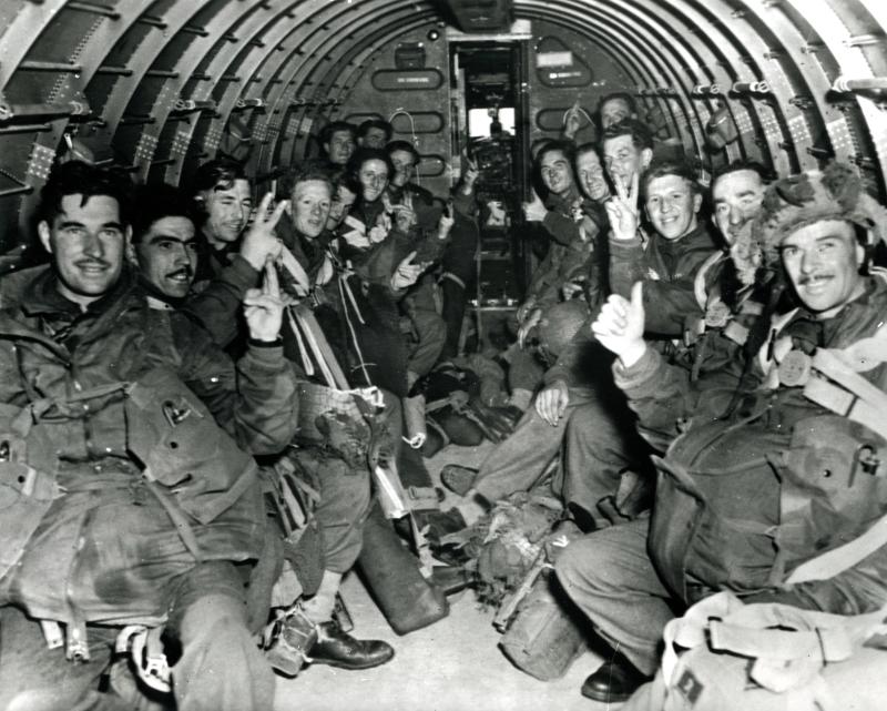 On the way to Arnhem. 17th September 1944. 5 Platoon, S Company, 1st Parachute Battalion.