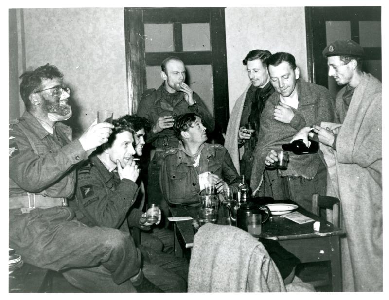 A group of Officer survivors at Nijmegen. 