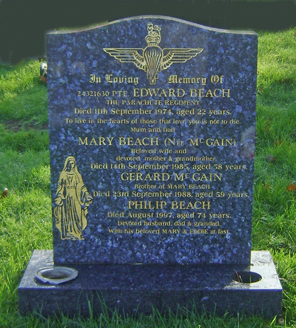 OS Edward Beach Gravestone