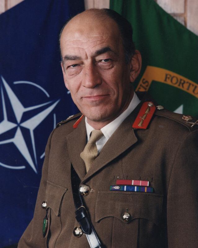 Major General Mike Jackson NATO picture when he was part of the Allied Rapid Reaction Corps in 1999