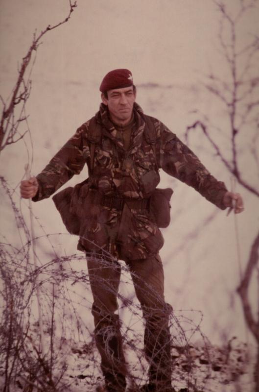 Mike Jackson making an appreciation of the landscape during Exercise Viper Norway 1985