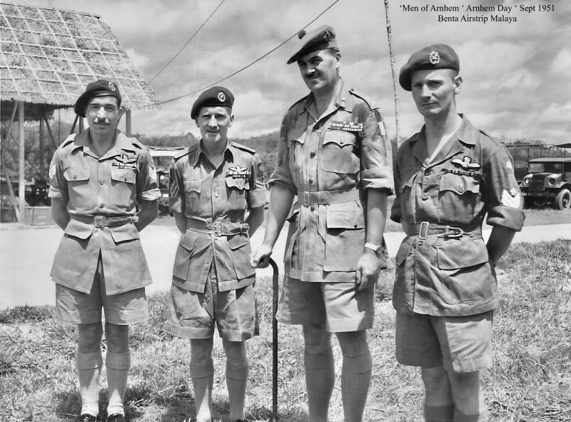 Sgt Wastell Men of Arnhem Day Benta Airstrip Malaya (Sept 1951)