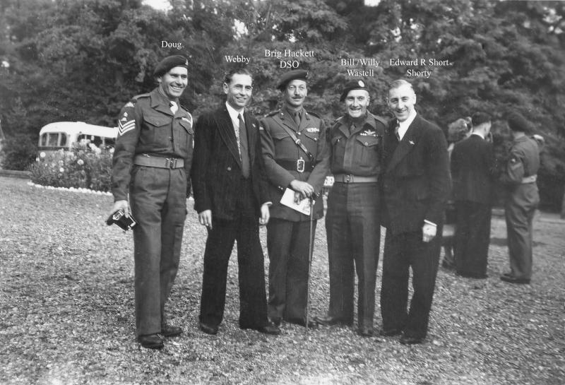 Sgt WH Wastel at Westerbouwing Cafe, Oosterbeek (16 Sept 1949) 