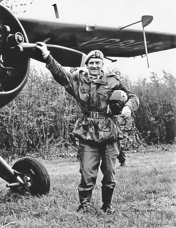 Wastell at RAF Wildenrath Beside a De Havilland Beaver Aircraft. (1963)