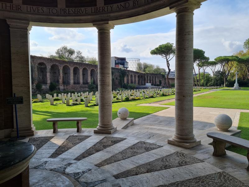 1 OS Views of The Rome War Cemetery 2024