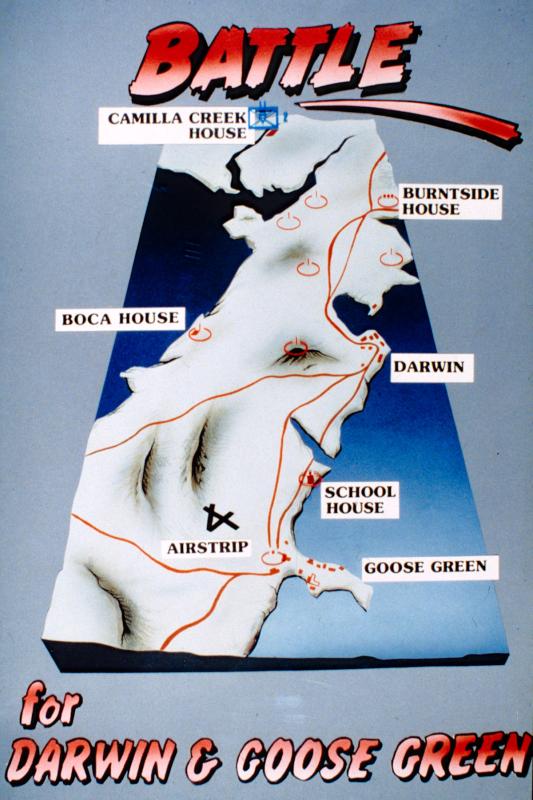 Diagrams Illustrating 2 PARA Advance During The Battle For Goose Green ...