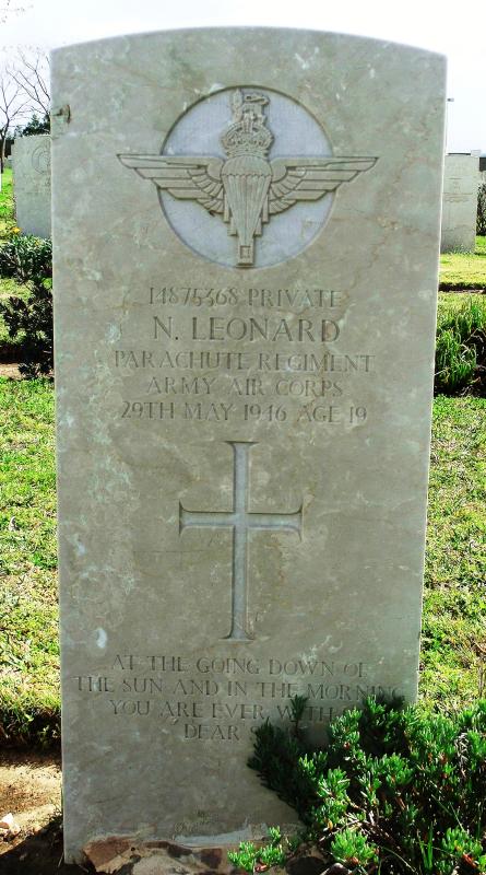 Grave Of Pte Norman Leonard Ramleh War Cemetery Israel 2015