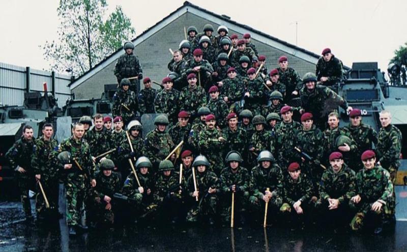 Members Of B Coy 2 PARA On Public Order Training, Belfast, October 1994 ...