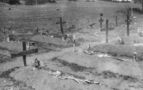 Capt Cassidy's Temporary Grave In 1943. 