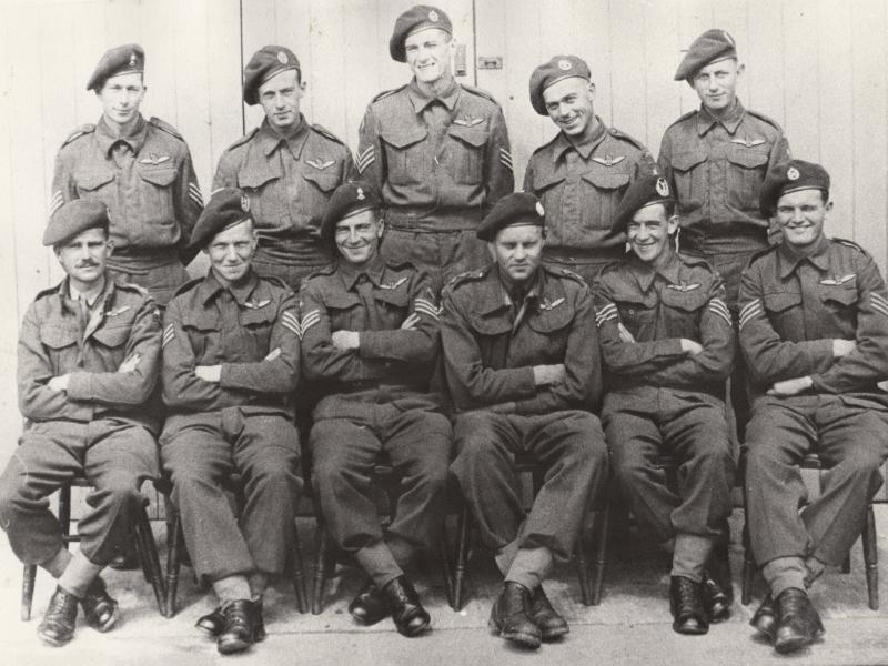 Group photo of men from the Glider Pilot Regiment, Shrewton, 1942 ...