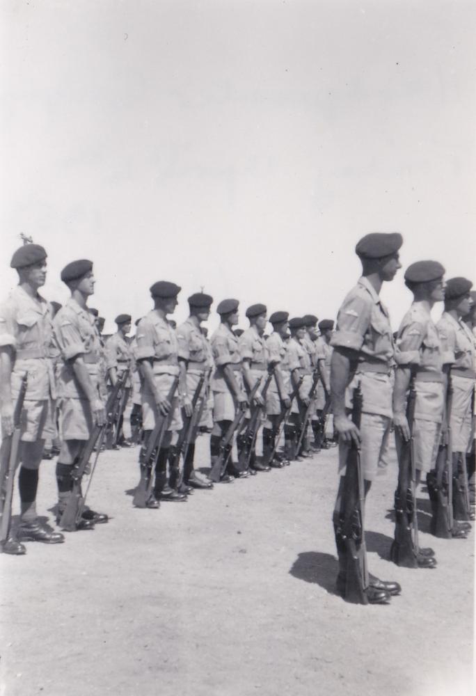 HQ Coy,3 Para on parade, Shandur Camp, Fayid. 4 April 1952 | ParaData