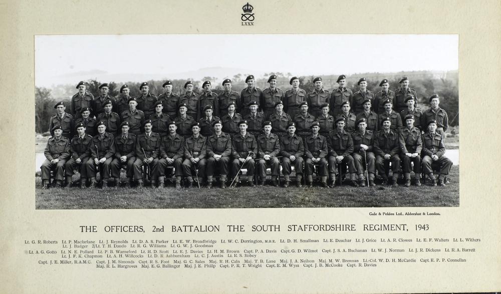 Group Photograph Of Officers Of The 2nd Battalion, The South ...