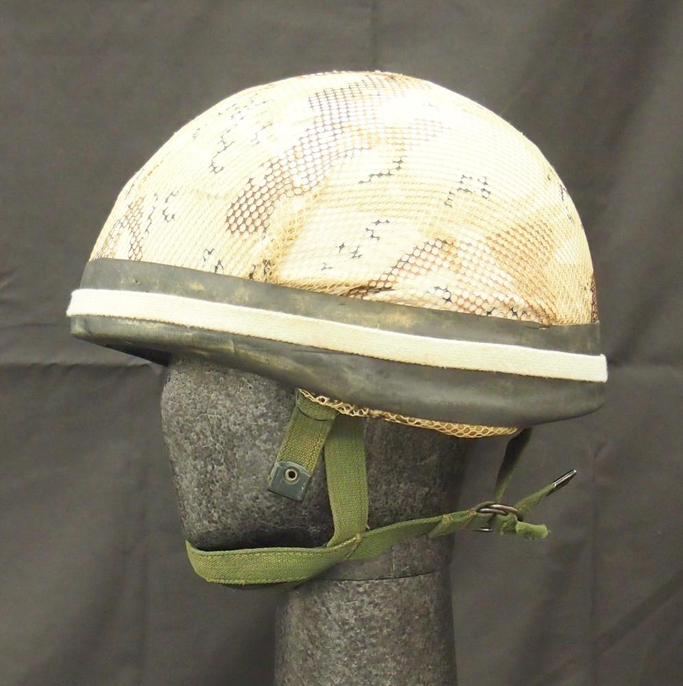 Helmet, Parachutist, with scrim, from the Airborne Assault Museum  Collection, Duxford. | ParaData